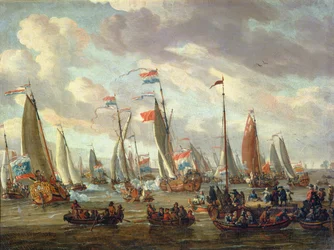 Tsaar Peter I (1672-1725) bezoekt Engeland in januari 1698